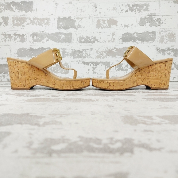 NEW Sam Edelman Women's Yardlie Emblem Platform Wedge Summer Thong Sandals K161 - Picture 7 of 12